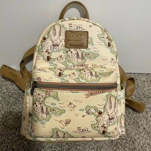 Loungefly Disney mini backpack. Peter Pan all over print.